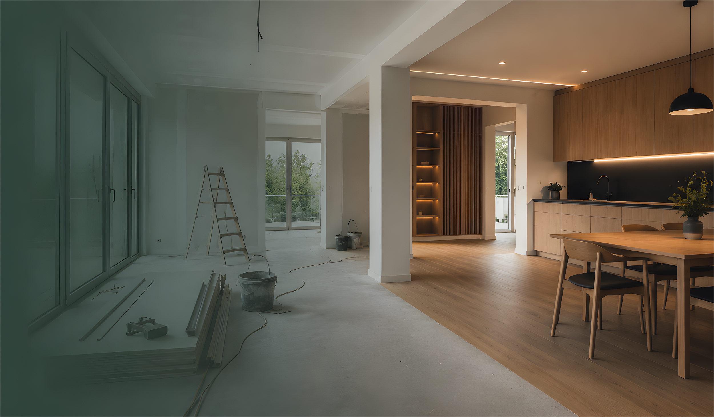 Adaptacije prostora i namještaj po mjeri — prije i poslije